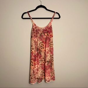 Night gown, floral print